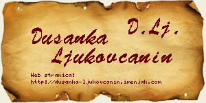 Dušanka Ljukovčanin vizit kartica